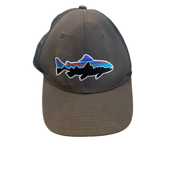 Patagonia Fitz Roy Trout Mesh Trucker Hat Men's OSFA - Picture 1 of 7